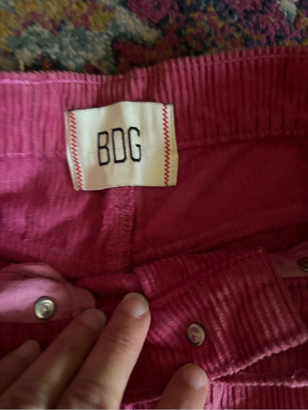 BDG Wide-Leg Corduroy Pants in Pink - Picture 2 of 4